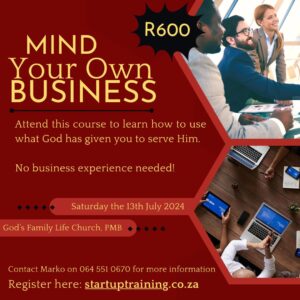 An advert for the MYOB PMB sessions on 13 July.